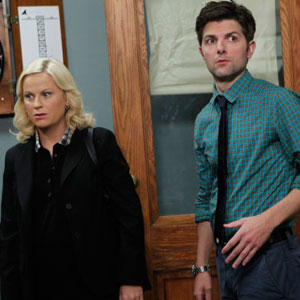 Adam Scott, Amy Poehler, Park and Recreation Adam Scott, Amy Poehler, Park and Recreation